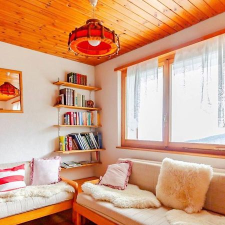 Gemütliche Wohnung mit Traumaussicht! Albinen Exterior foto